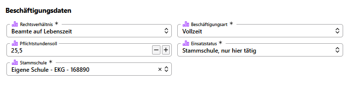 Erzeugen Sie die Beschäftigungsdaten