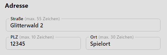 Adressdaten einees Kindergartens