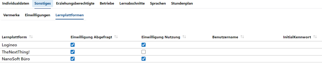 Übersicht über die Lernplattformen